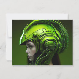 Cartes Postales Fille Futurisme Vykort