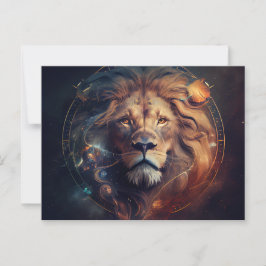 Cartes Postales Lion Zodiac Vykort