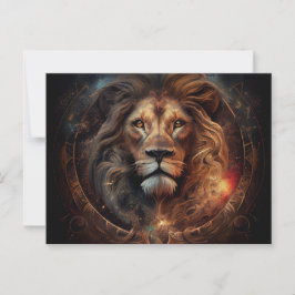 Cartes Postales Lion Zodiac Vykort
