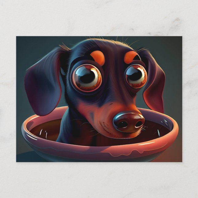 Cartes Postales Puppy Divers Vykort (Framsida)