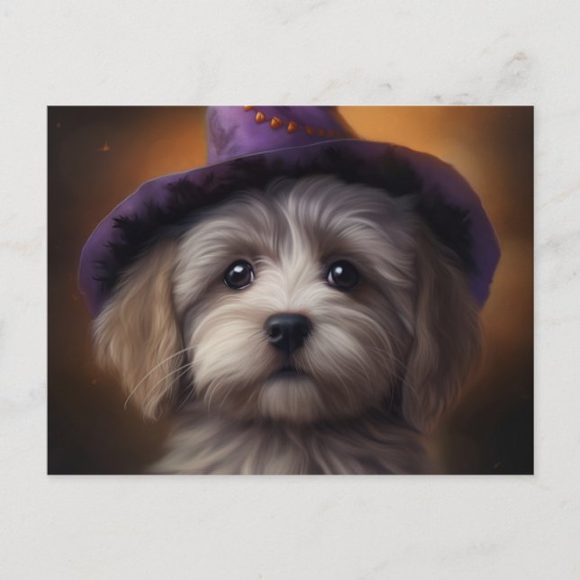 Cartes Postales Puppy Halloween Vykort (Framsida)