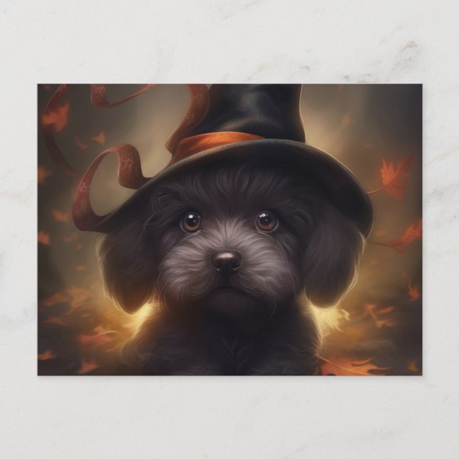 Cartes Postales Puppy Halloween Vykort (Framsida)