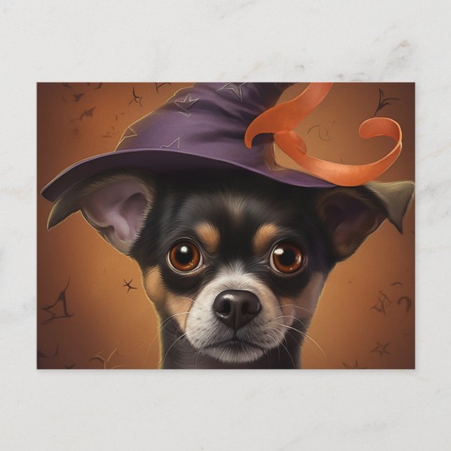 Cartes Postales Puppy Halloween Vykort (Framsida)