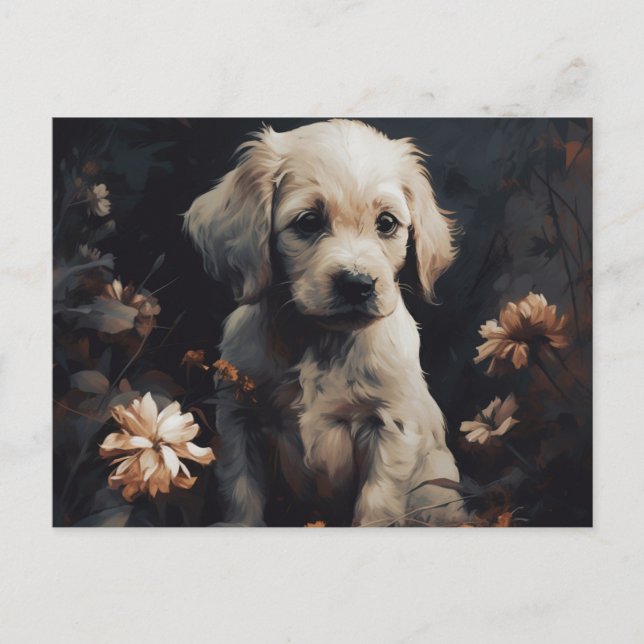 Cartes Postales Puppy Vykort (Framsida)