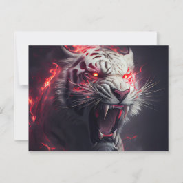 Cartes Postales  White Tiger Vykort