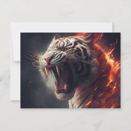 Cartes Postales  White Tiger Vykort