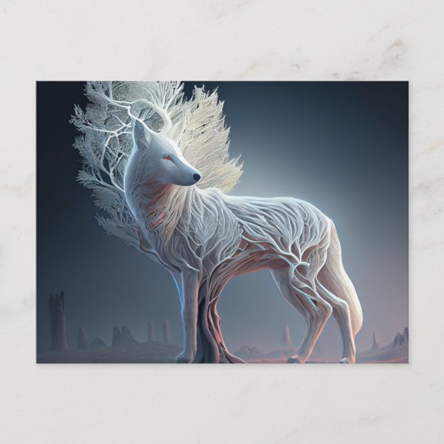 Cartes Postales  White Wolf Vykort (Framsida)