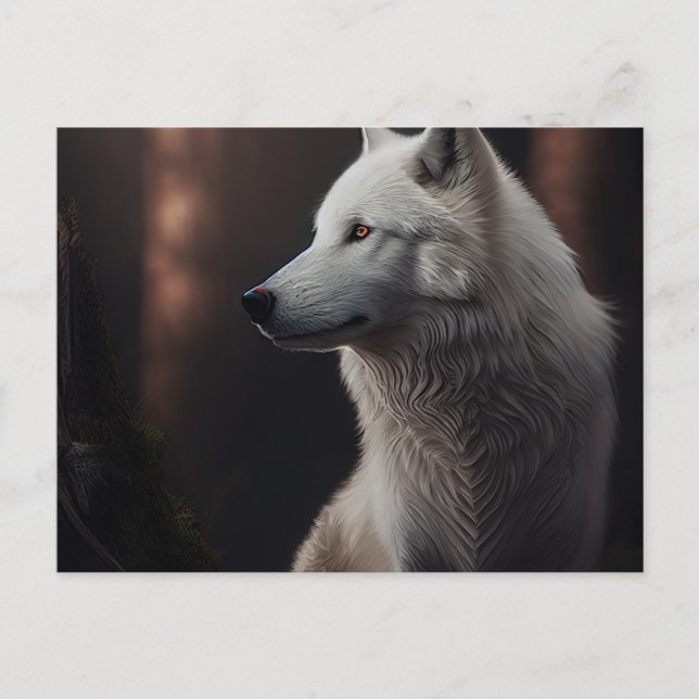Cartes Postales  White Wolf Vykort (Framsida)