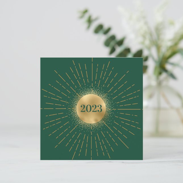 Cartes Pour Fêtes Annuelles Happy New Year Moderne Julkort (Stående Fram)