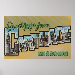 Carthage, Missouri - Stora Brev Scenes Poster