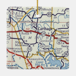 Carthage TN Julgransprydnad Keramik