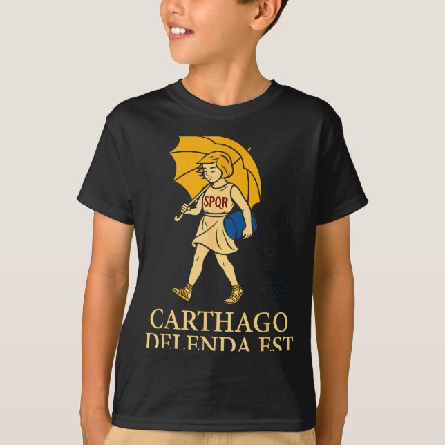 Carthago Delenda Est Funny Roman History Attire (s T Shirt (Framsida)