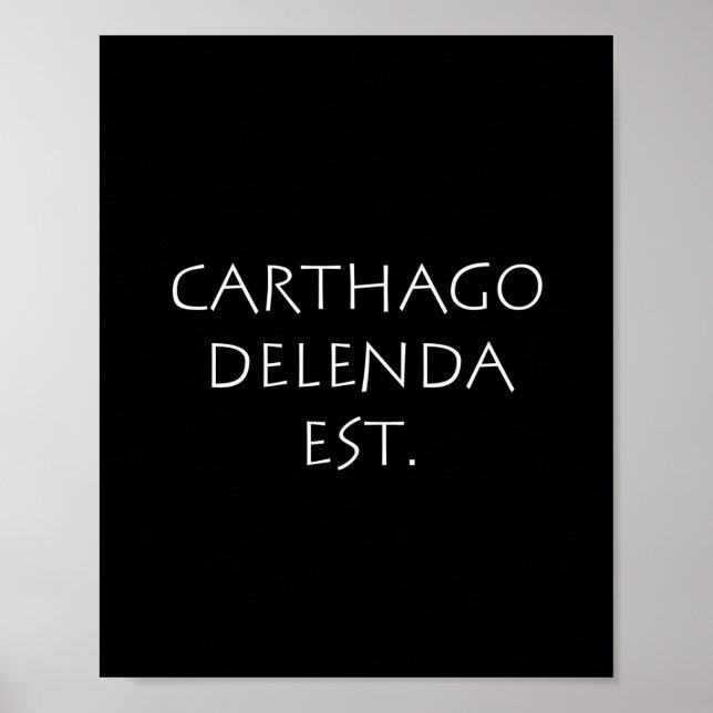 Carthago delenda est poster (Framsidan)