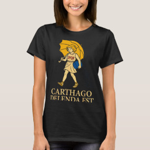 Carthago Delenda Est Rolig Romersk Historisk Klänn T Shirt