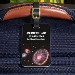 Carthjulet Galaxy och dess assistent Galaxies. Bagagebricka