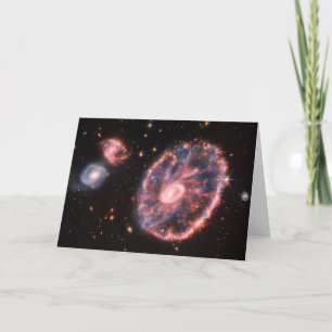 Carthjulet Galaxy och dess assistent Galaxies. Kort