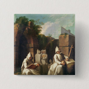Carthusian munkar i meditation knapp