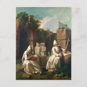 Carthusiansk Munk i Meditation Vykort