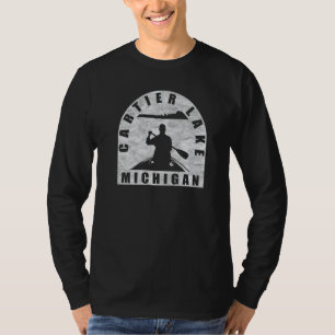 Cartier Sjö Canoeing Michigan T Shirt