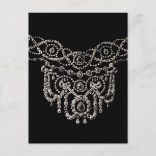 Cartierr Jewelry Necklace ~ Postcard / Inbjudan