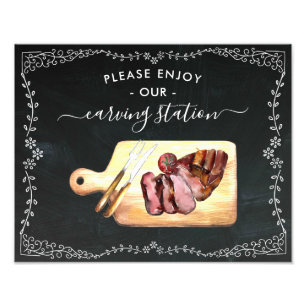 Carting Station Chalkboard-tecken Fototryck