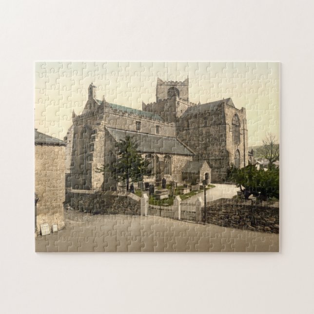 Cartmel Priorykyrka, Cumbria, England Pussel (Horisontell)