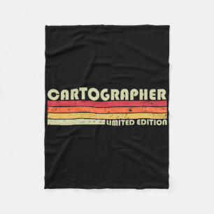 Cartograf Funny Yrke Yrke Yrke Födelsedag W Fleecefilt