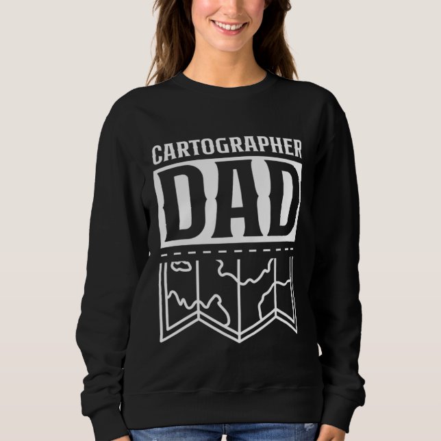 Cartographer Dad Mapmaking Job Cartographers Carto T Shirt (Framsida)