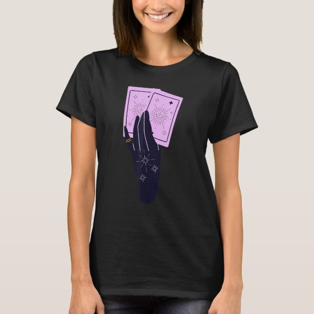 Cartomancer Hand Reading Your Tarot Cards T Shirt (Framsida)