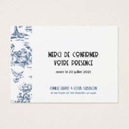 Carton réponse mariage Victoria Visitkort