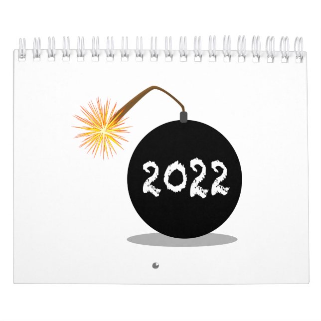 Cartoon 2022 New Years Bomb Kalender (Omslag)