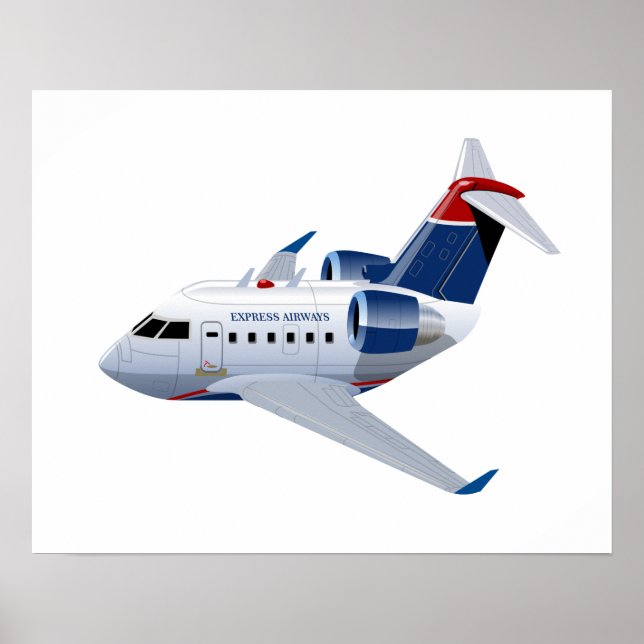 Cartoon airplane poster (Framsidan)