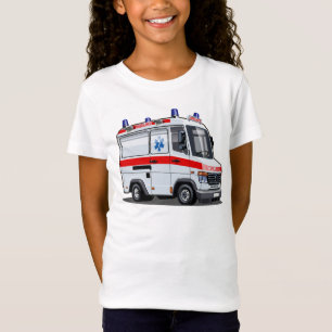 Cartoon Ambulance Car T Shirt