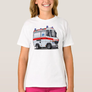 Cartoon Ambulance Car T Shirt