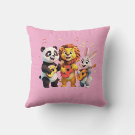 🎵 Cartoon Animal Music Party – Fun & Cute Musical Kudde