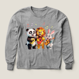 🎵 Cartoon Animal Music Party – Fun & Cute Musical T Shirt