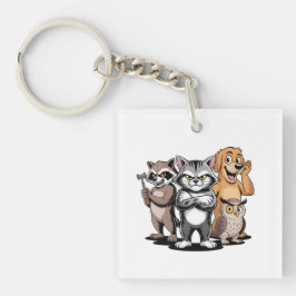 Cartoon Animal Team Character Illustration