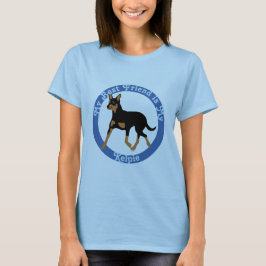 Cartoon Australian Kelpie Trotting 2 T Shirt