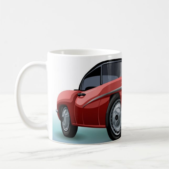 Cartoon Car Designed Mug Kaffemugg (Vänster)