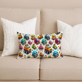 Cartoon Cars Colorful Kids Nursery Lumbar Pillow Lumbarkudde