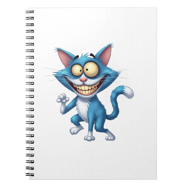 Cartoon Cat Anteckningsbok (Framsidan)