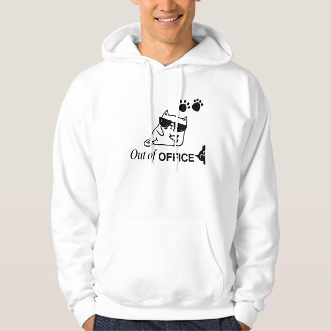 CARTOON CAT MEN'S AND WOMEN'S HOODIE (Framsida)