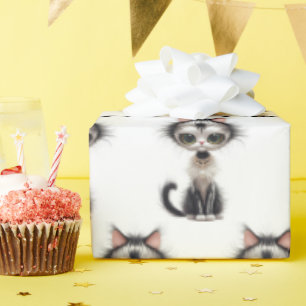 Cartoon Cat With Pearl Necklace Presentpapper