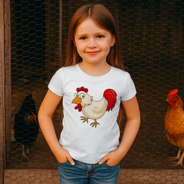 Cartoon Chicken Girls T-Shirt (Skapare uppladdad)