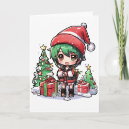 cartoon christmas card kort