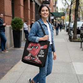 Cartoon cute Kawaii illustration funny tote bag Tygkasse