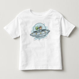 Cartoon Flying Alien T Shirt