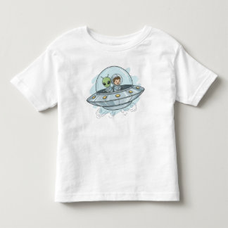 Cartoon Flying Alien T Shirt