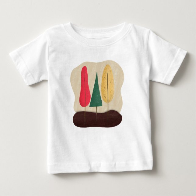 Cartoon, forest, trees t shirt (Framsida)