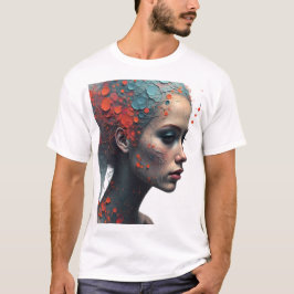 Cartoon Galleon Sailing on Blue Water T Shirt